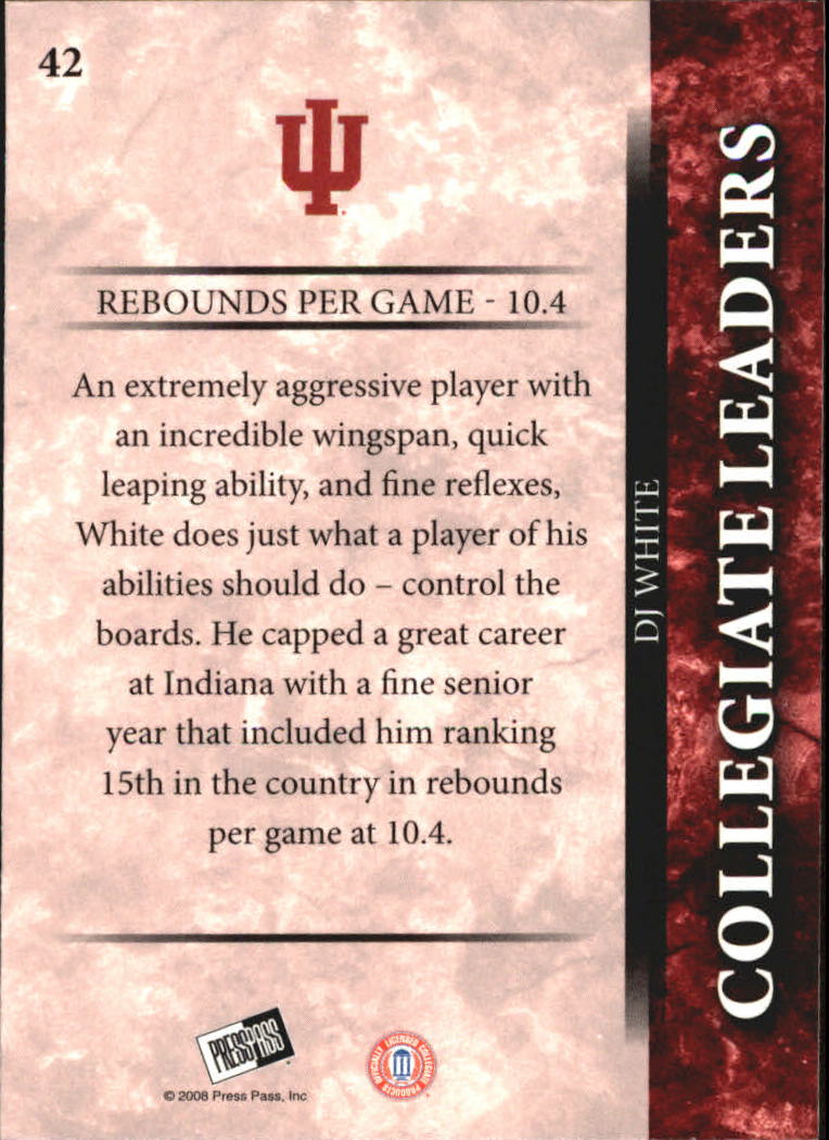 2008 Press Pass Basketball "Main Set" Base Cards #1 to #65 - Picture 77 of 115