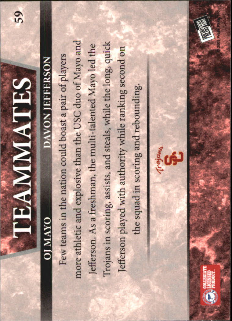 2008 Press Pass Basketball "Main Set" Base Cards #1 to #65 - Picture 107 of 115