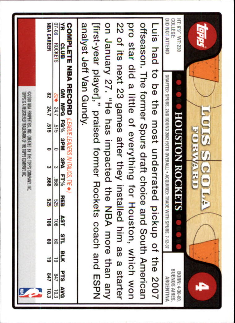 2008-09 Topps Basketball Card Pick - Picture 9 of 391