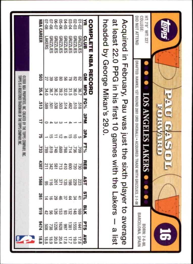 2008-09 Topps Basketball Card Pick - Picture 29 of 391