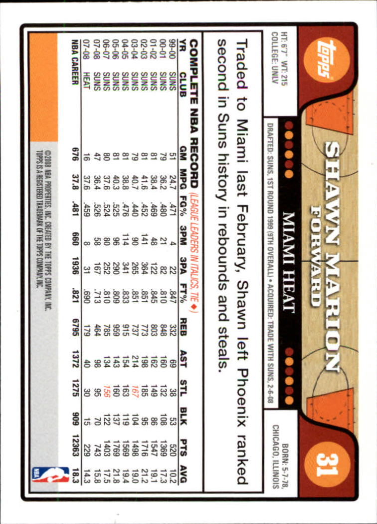 2008-09 Topps Basketball Card Pick - Picture 53 of 391