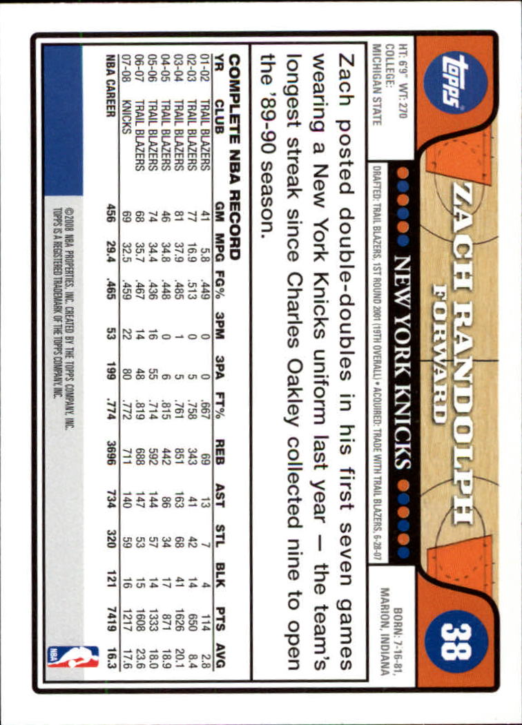 2008-09 Topps Basketball Card Pick - Picture 63 of 391