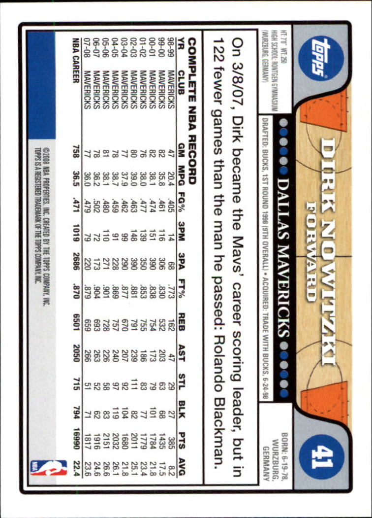 2008-09 Topps Basketball Card Pick - Picture 69 of 391