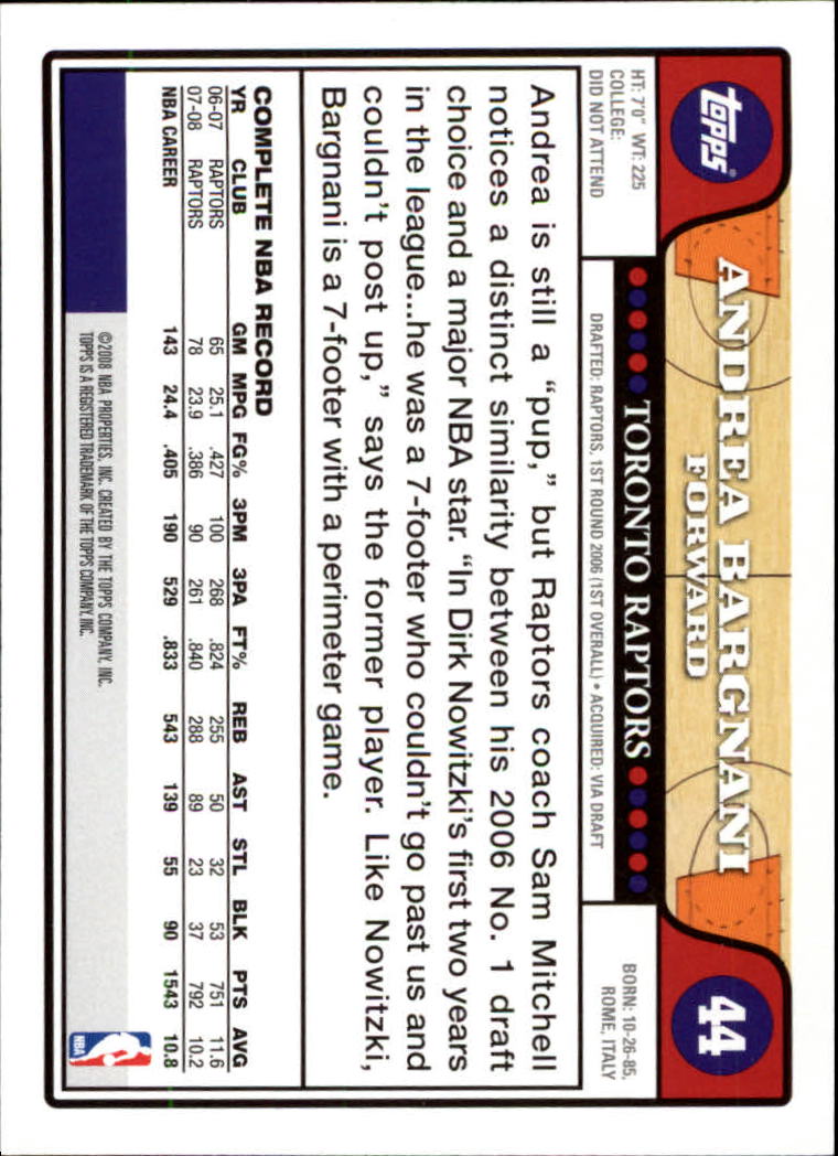 2008-09 Topps Basketball Card Pick - Picture 75 of 391