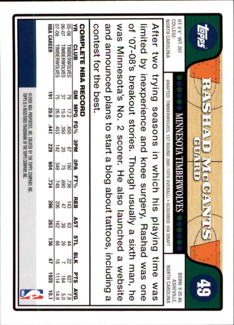 2008-09 Topps Basketball Card Pick - Picture 85 of 391