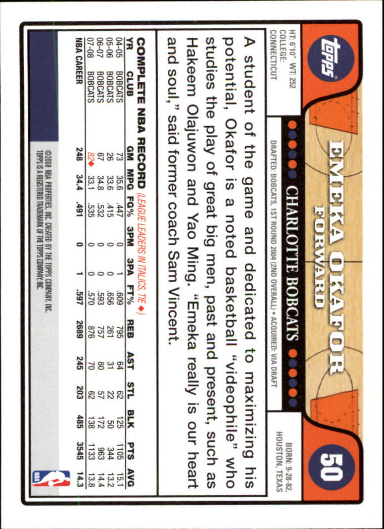 2008-09 Topps Basketball Card Pick - Picture 87 of 391