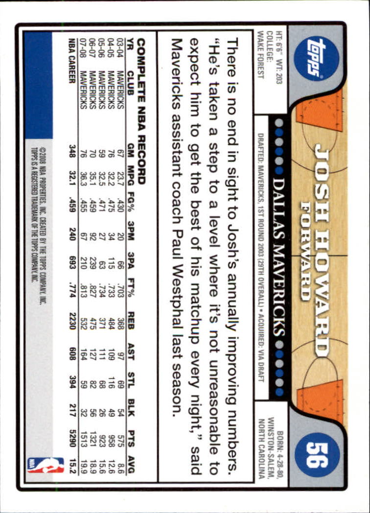 2008-09 Topps Basketball Card Pick - Picture 99 of 391