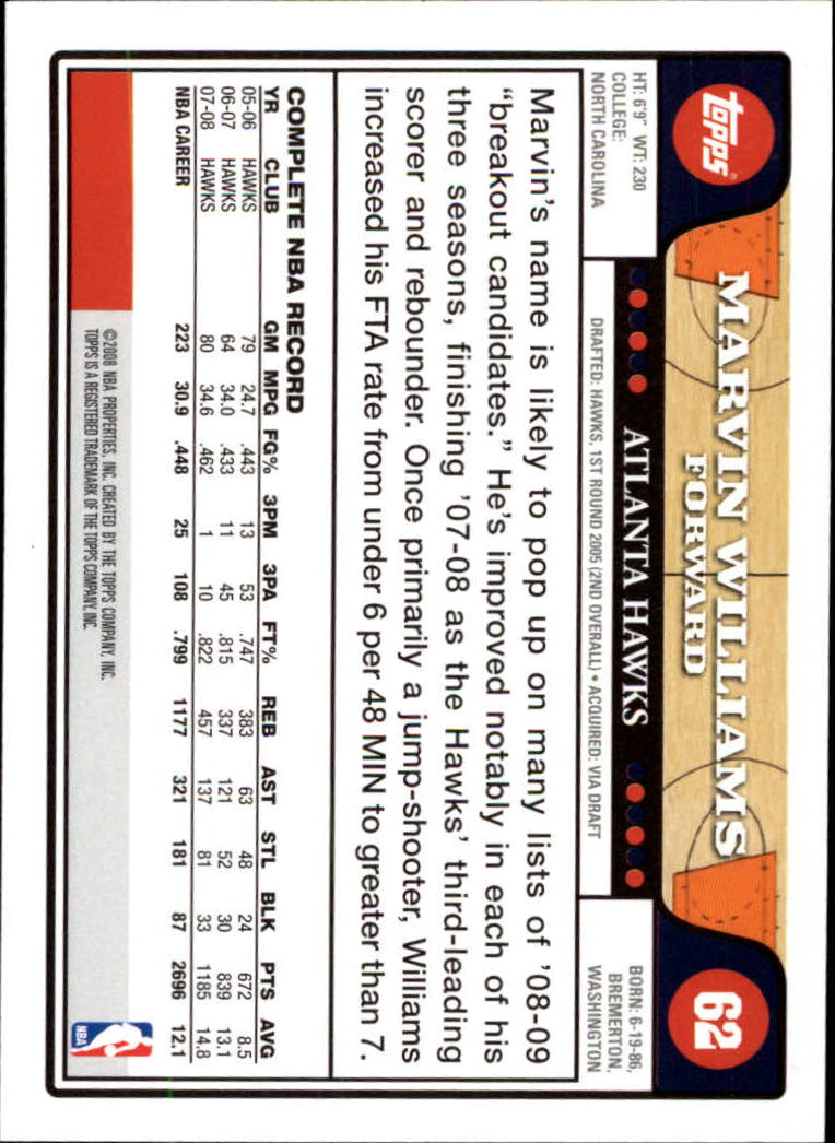 2008-09 Topps Basketball Card Pick - Picture 111 of 391