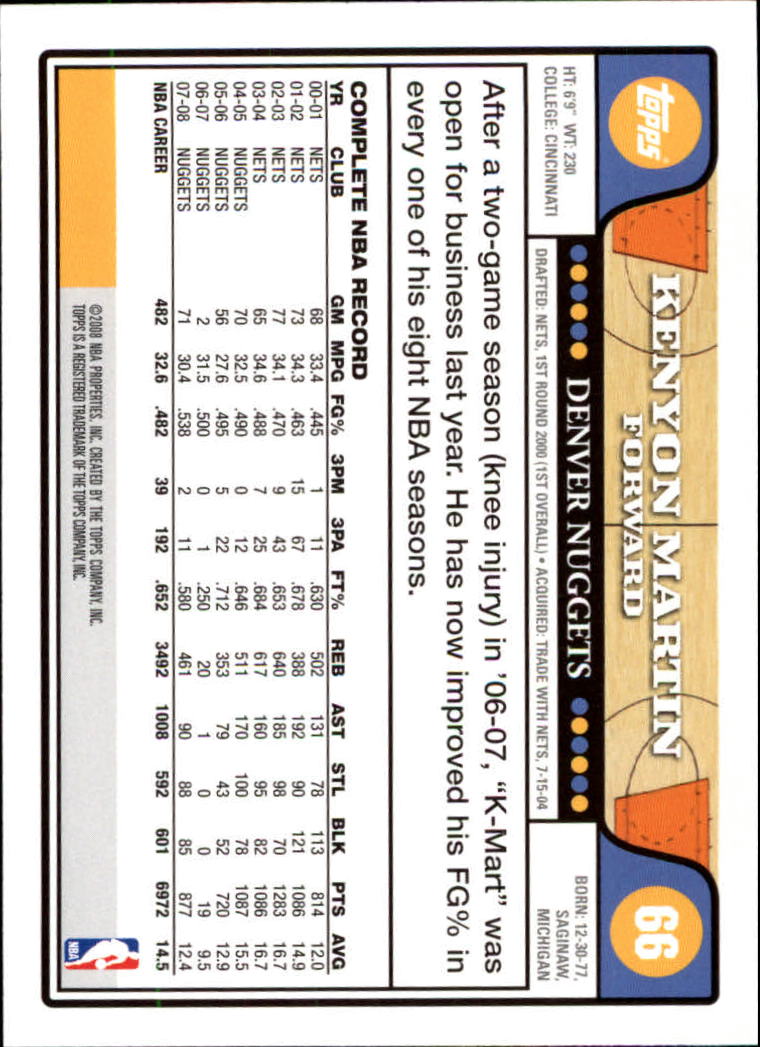 2008-09 Topps Basketball Card Pick - Picture 119 of 391