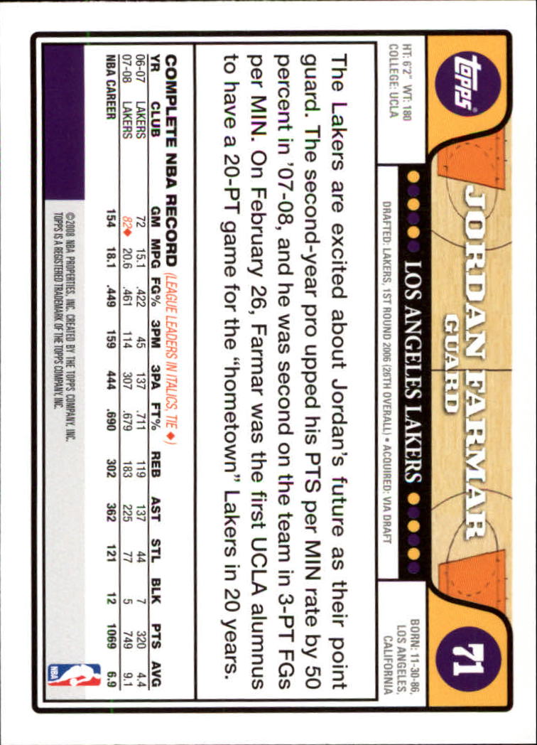 2008-09 Topps Basketball Card Pick - Picture 129 of 391