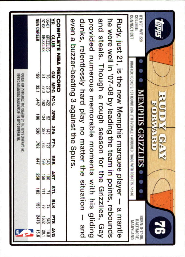 2008-09 Topps Basketball Card Pick - Picture 139 of 391