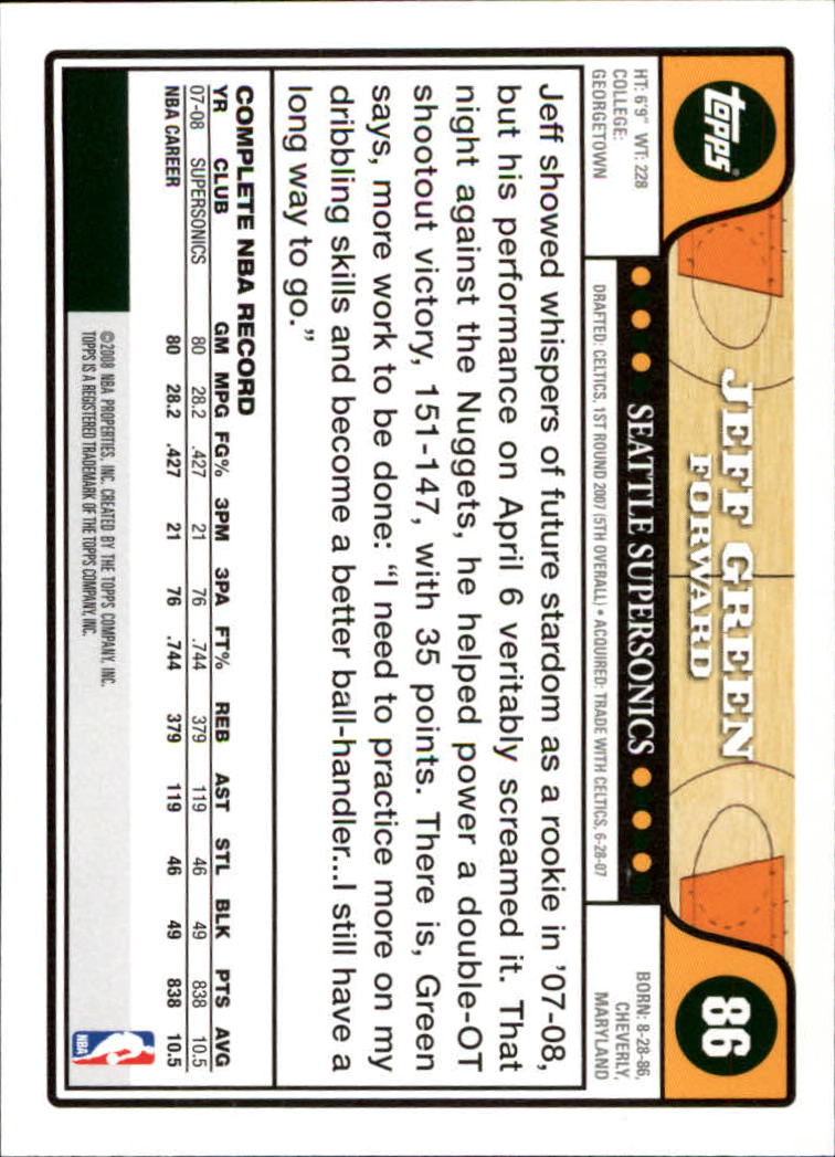 2008-09 Topps Basketball Card Pick - Picture 159 of 391