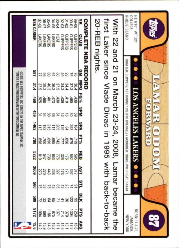 2008-09 Topps Basketball Card Pick - Picture 161 of 391