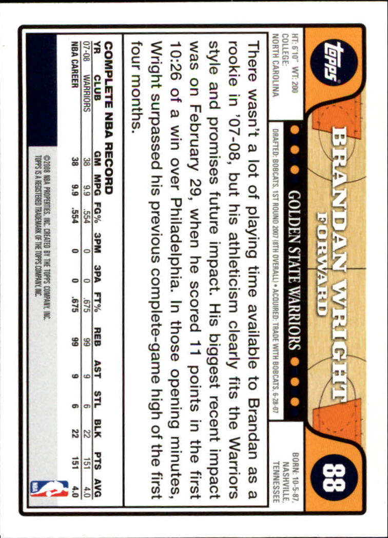 2008-09 Topps Basketball Card Pick - Picture 163 of 391