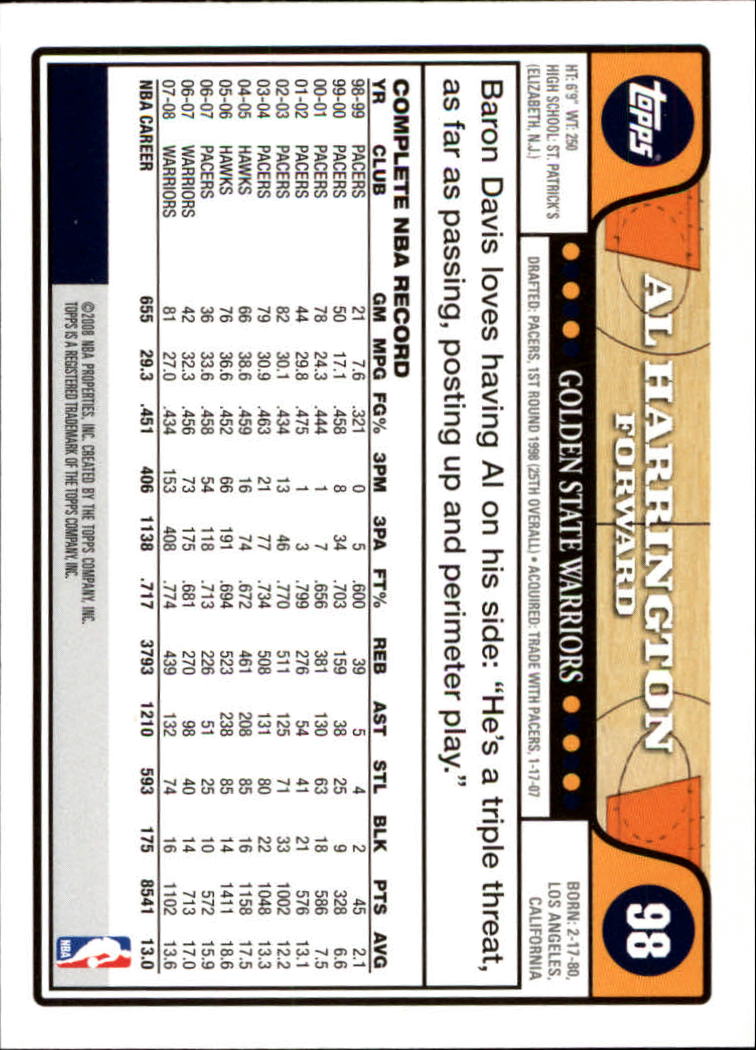 2008-09 Topps Basketball Card Pick - Picture 183 of 391