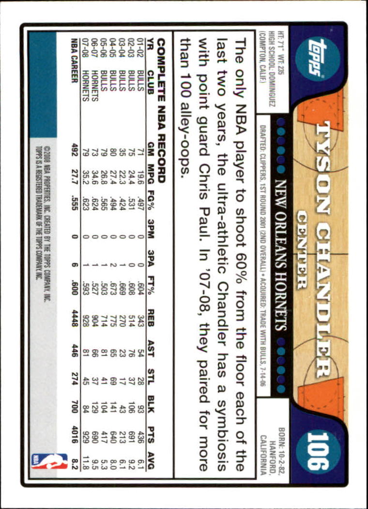 2008-09 Topps Basketball Card Pick - Picture 197 of 391