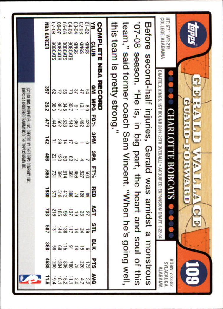 2008-09 Topps Basketball Card Pick - Picture 203 of 391