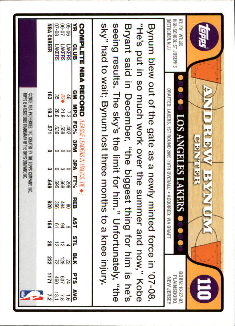 2008-09 Topps Basketball Card Pick - Picture 205 of 391