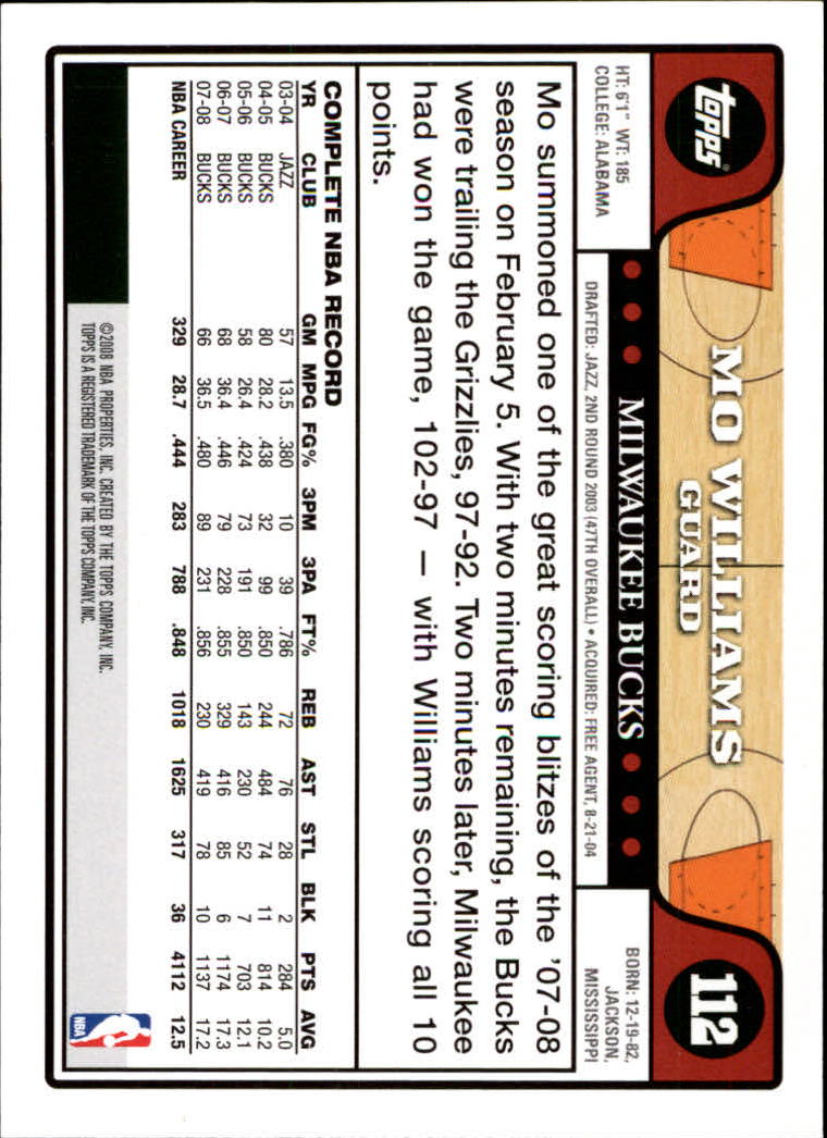 2008-09 Topps Basketball Card Pick - Picture 207 of 391