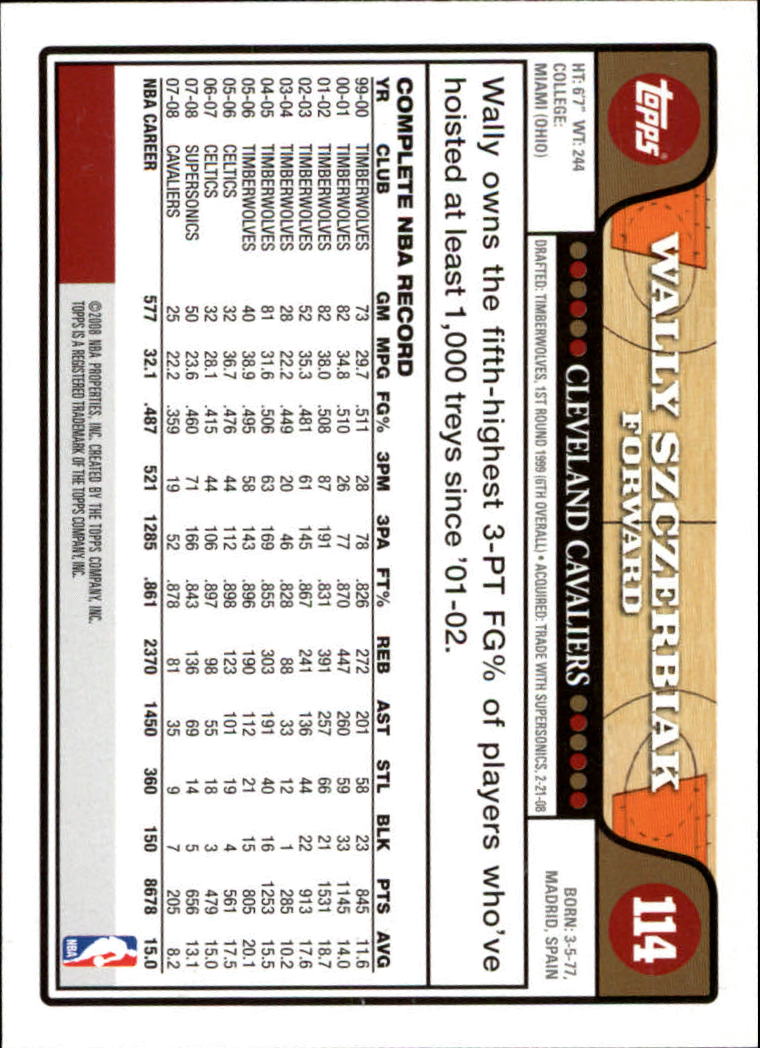 2008-09 Topps Basketball Card Pick - Picture 211 of 391