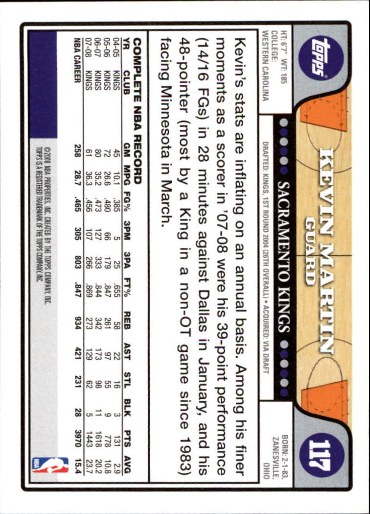 2008-09 Topps Basketball Card Pick - Picture 217 of 391