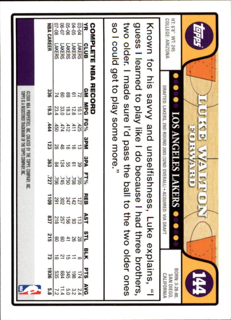 2008-09 Topps Basketball Card Pick - Picture 271 of 391