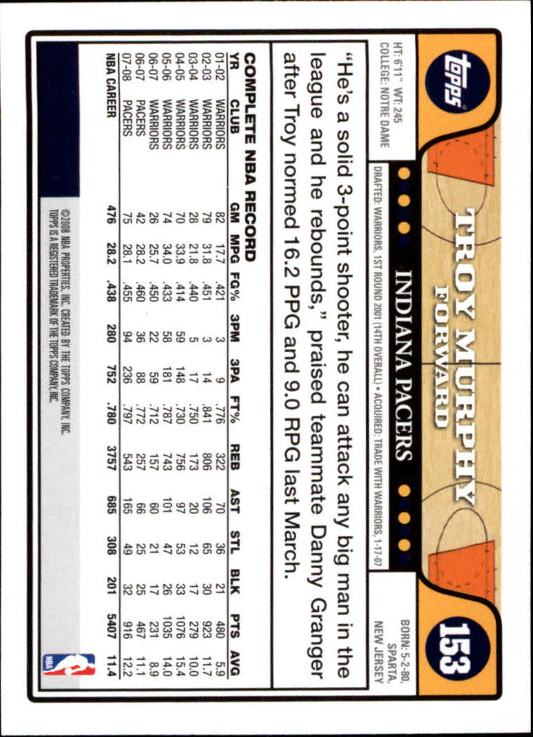 2008-09 Topps Basketball Card Pick - Picture 289 of 391