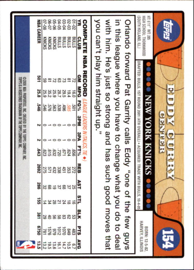 2008-09 Topps Basketball Card Pick - Picture 291 of 391