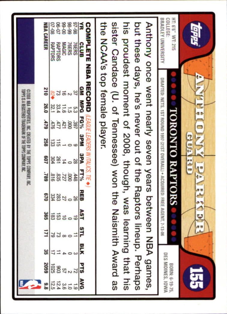 2008-09 Topps Basketball Card Pick - Picture 293 of 391