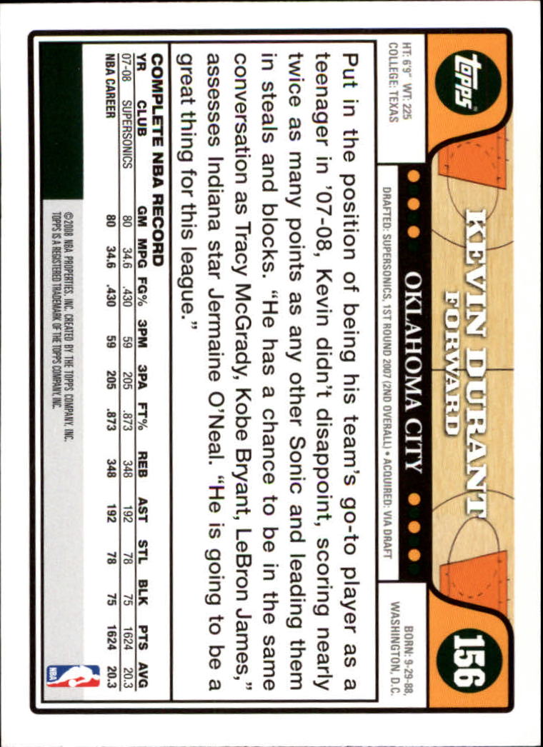 2008-09 Topps Basketball Card Pick - Picture 295 of 391