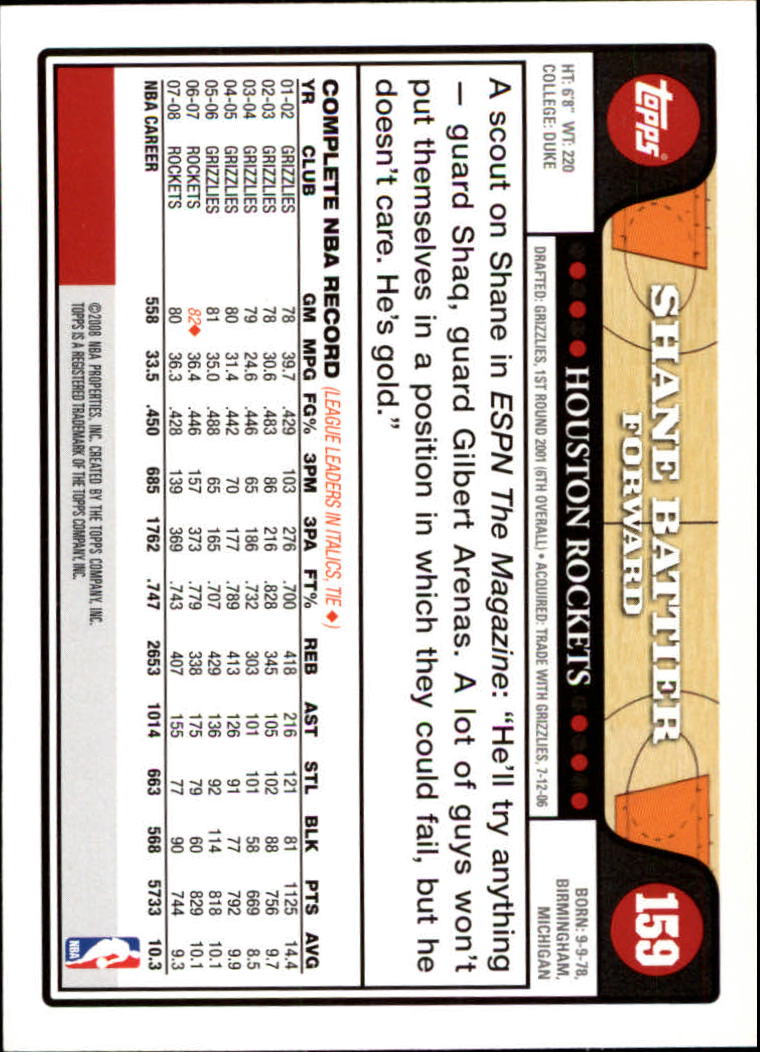 2008-09 Topps Basketball Card Pick - Picture 301 of 391