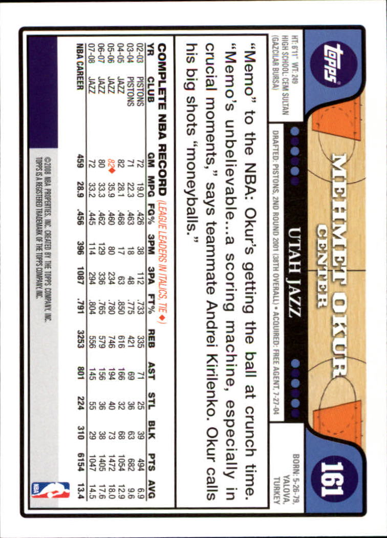 2008-09 Topps Basketball Card Pick - Picture 305 of 391