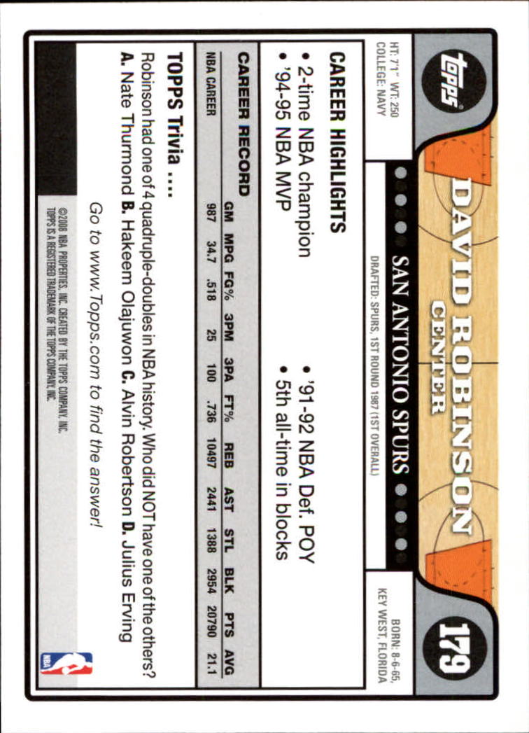 2008-09 Topps Basketball Card Pick - Picture 335 of 391