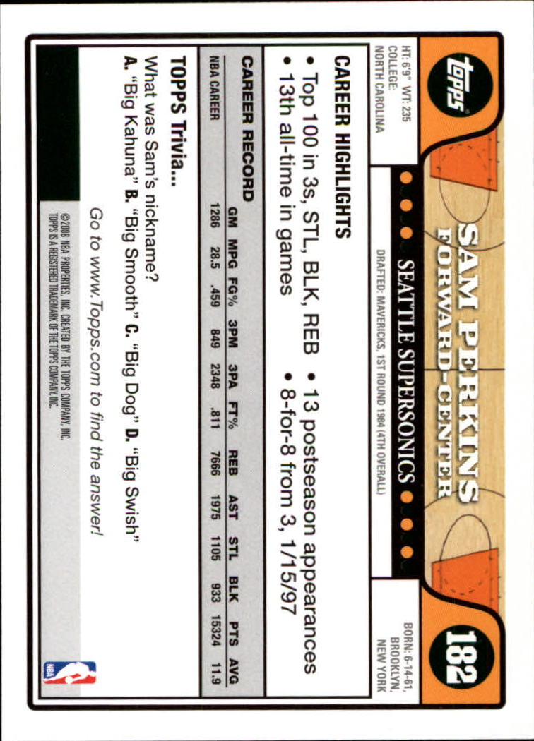 2008-09 Topps Basketball Card Pick - Picture 339 of 391