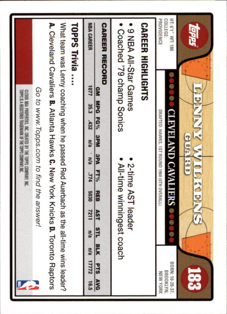 2008-09 Topps Basketball Card Pick - Picture 341 of 391