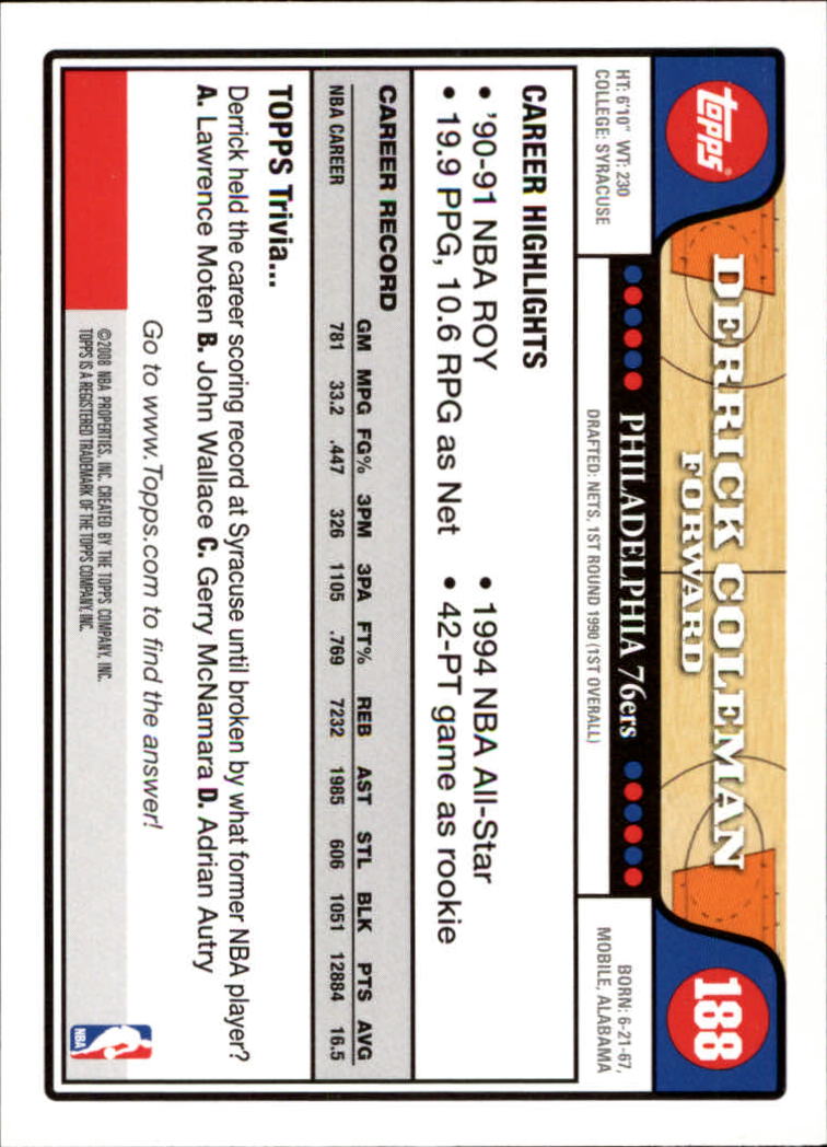 2008-09 Topps Basketball Card Pick - Picture 351 of 391