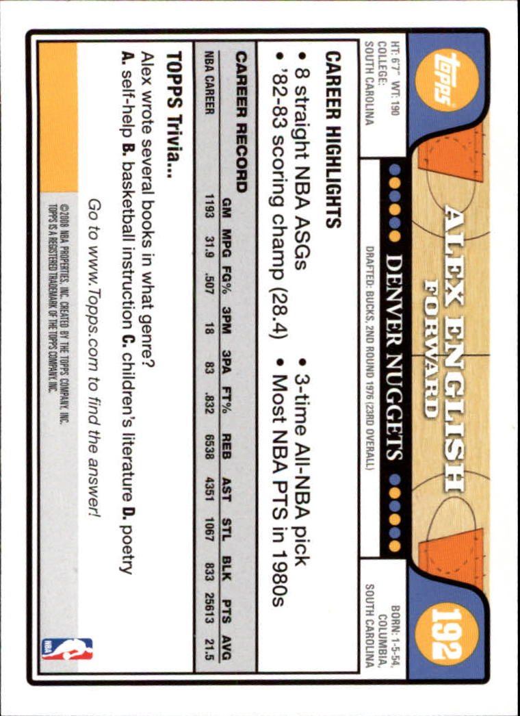 2008-09 Topps Basketball Card Pick - Picture 355 of 391