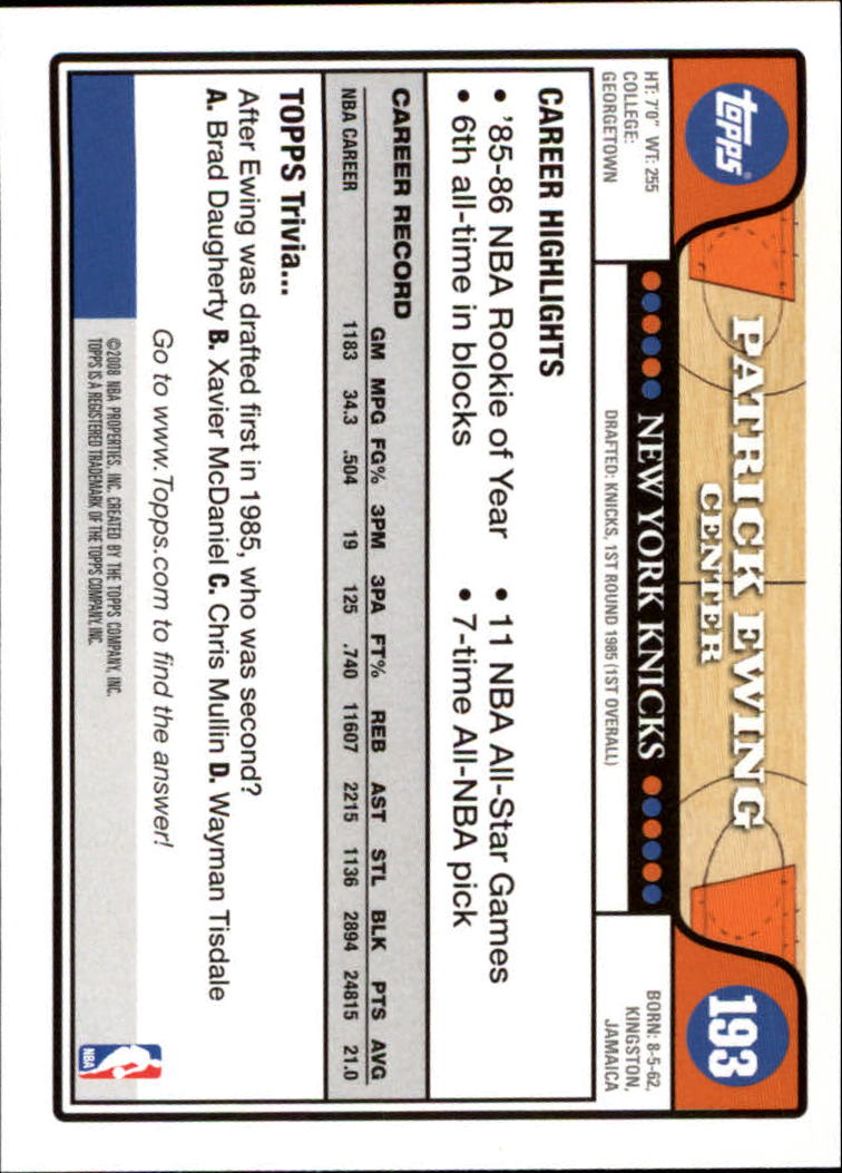 2008-09 Topps Basketball Card Pick - Picture 357 of 391