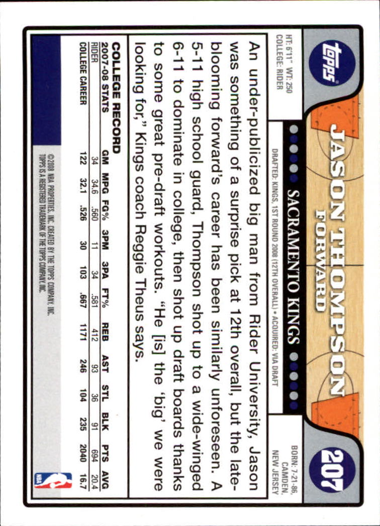 2008-09 Topps Basketball Card Pick - Picture 371 of 391