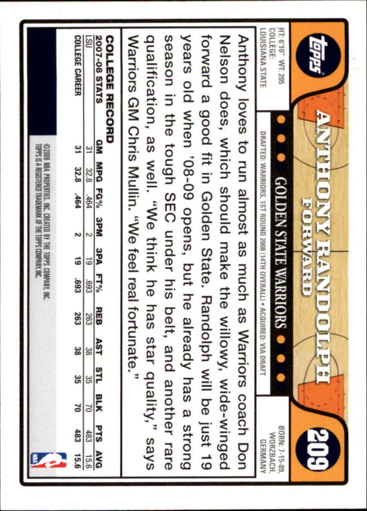 2008-09 Topps Basketball Card Pick - Picture 373 of 391