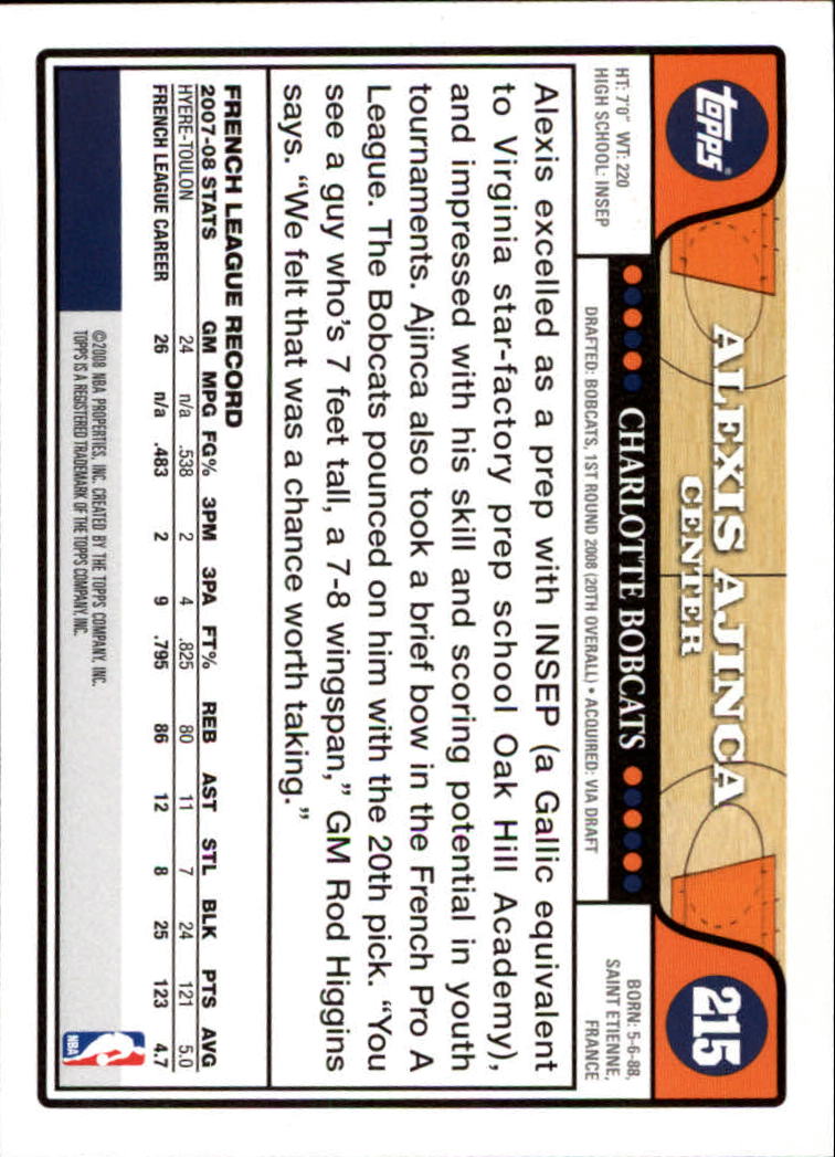 2008-09 Topps Basketball Card Pick - Picture 383 of 391