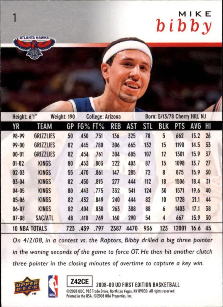 2008-09 Upper Deck First Edition Basketball Card Pick - Picture 3 of 361