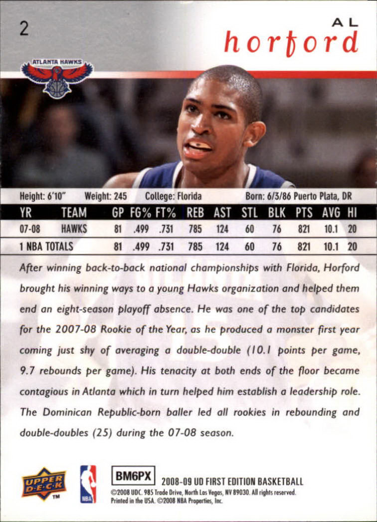 2008-09 Upper Deck First Edition Basketball Card Pick - Picture 5 of 361