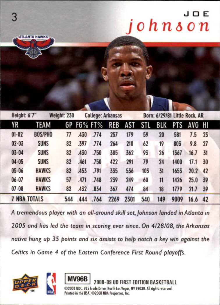 2008-09 Upper Deck First Edition Basketball Card Pick - Picture 7 of 361