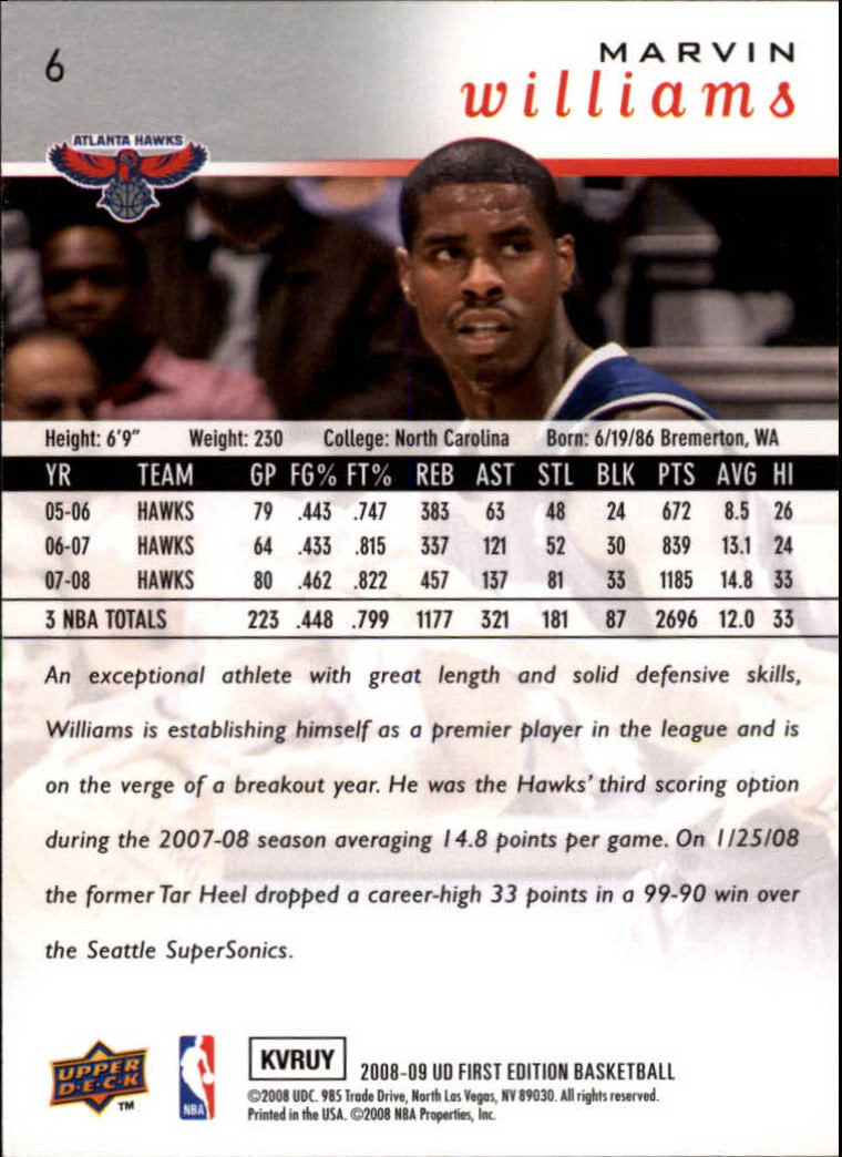 2008-09 Upper Deck First Edition Basketball Card Pick - Picture 13 of 361