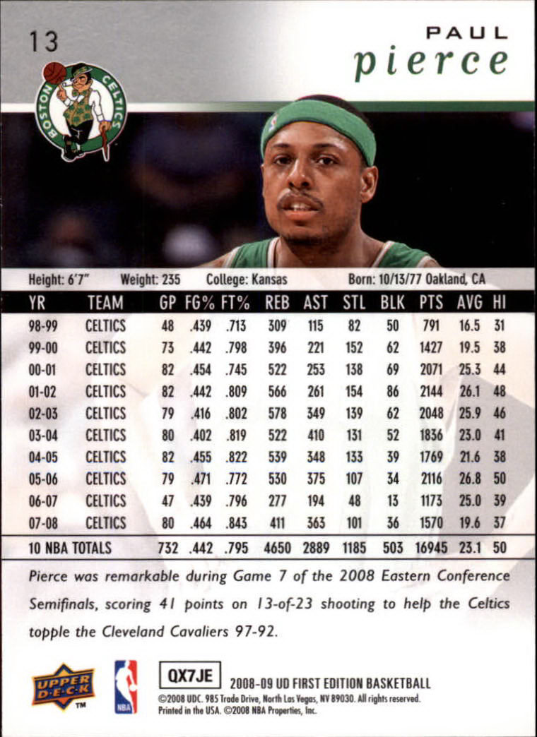 2008-09 Upper Deck First Edition Basketball Card Pick - Picture 19 of 361