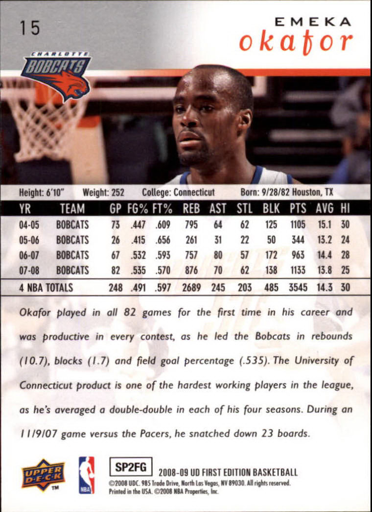 2008-09 Upper Deck First Edition Basketball Card Pick - Picture 23 of 361