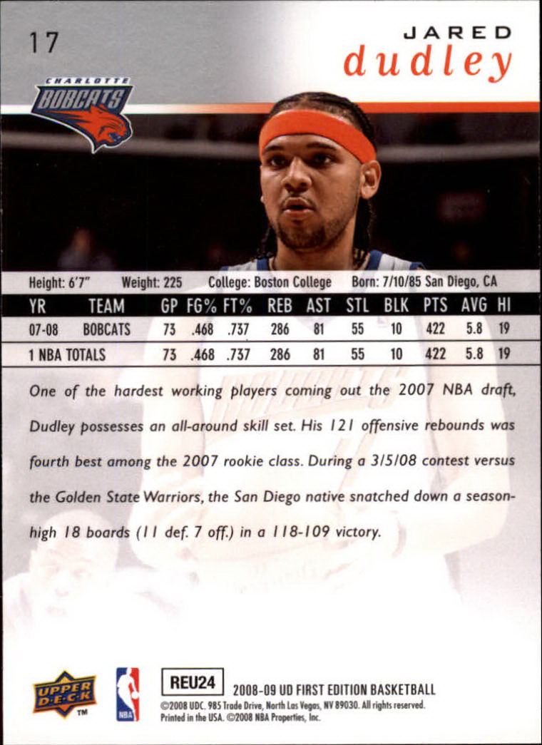 2008-09 Upper Deck First Edition Basketball Card Pick - Picture 27 of 361