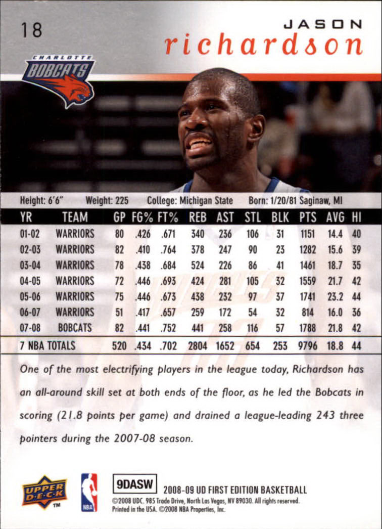 2008-09 Upper Deck First Edition Basketball Card Pick - Picture 29 of 361