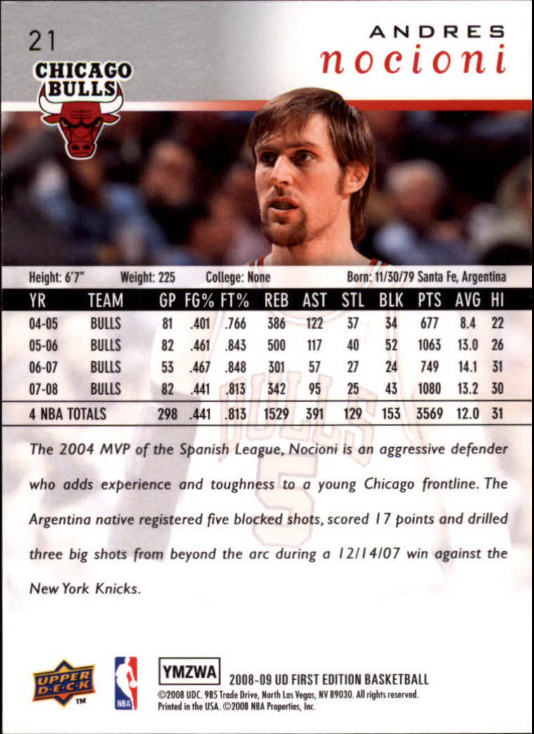 2008-09 Upper Deck First Edition Basketball Card Pick - Picture 35 of 361